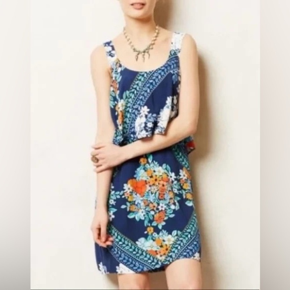 Anthropologie Maeve Tisana Floral Dress Size 10, GUC